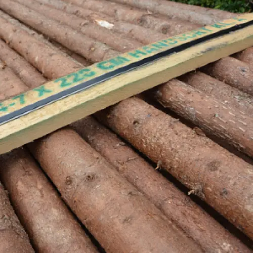 Rafter med bark, kl. A - Ø8-11 x 220 cm