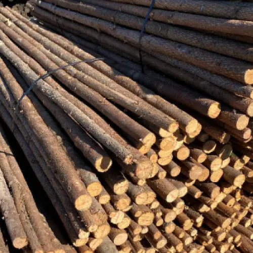 Rafter med bark, 2nd sort.- Ø4-8 x 220 cm DBA (ej returbare) - 100 stk